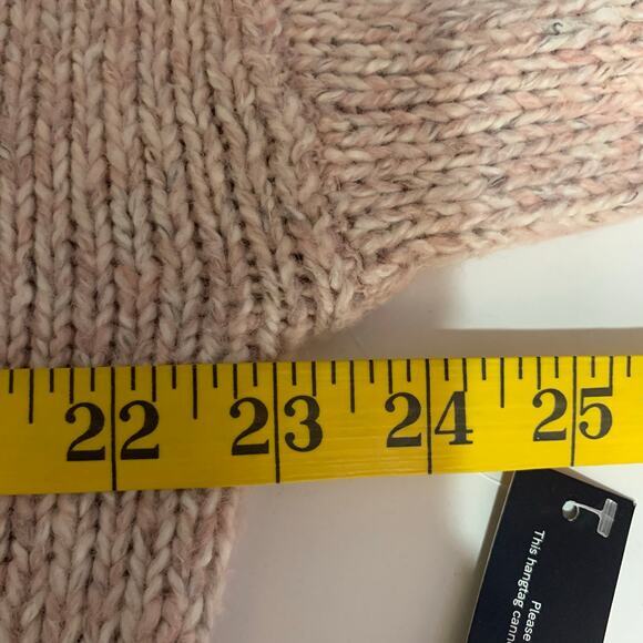 VENUS Sweater Turtle Cowl Neck Knit Ribbed Bell Sleeve Fringe Hem Cozy Warm NWT - Picture 12 of 13